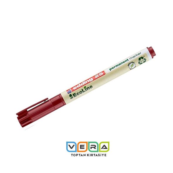 Edding EcoLine Kırmızı Permanent Marker Kalem