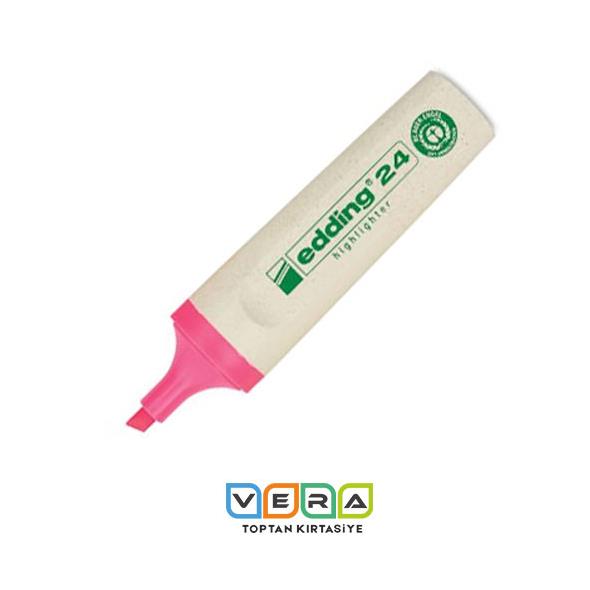 Edding Ecoline Pembe Fosforlu Kalem
