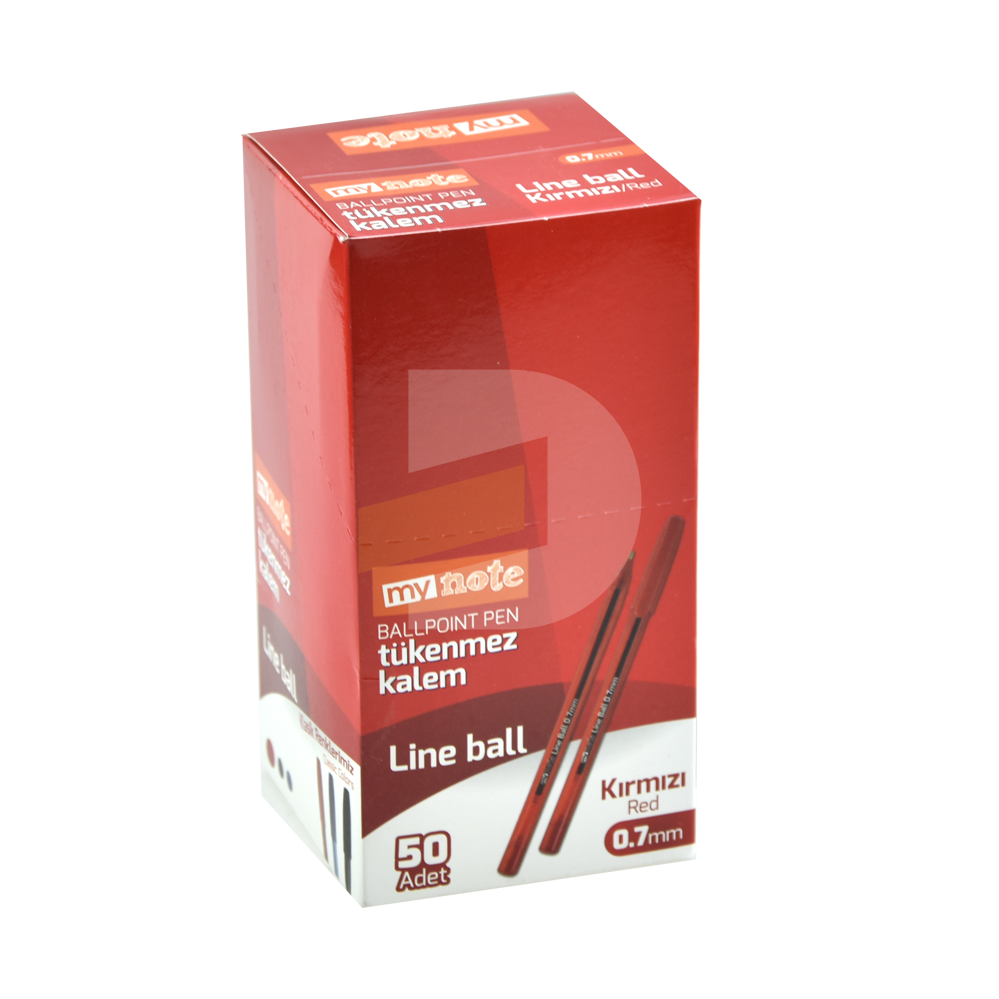 Mynote 0.7 mm Kırmızı Tükenmez Kalem