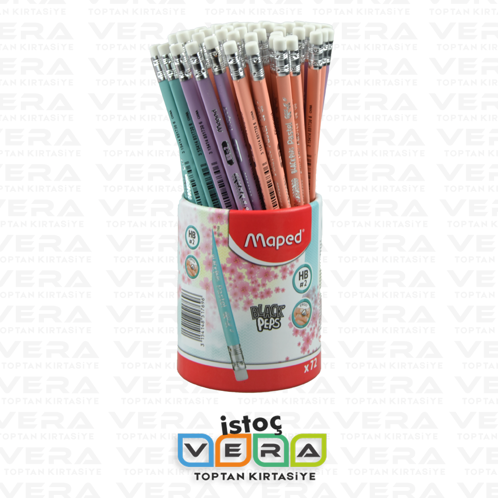 Maped Black Peps Üçgen Pastel Kurşun Kalem