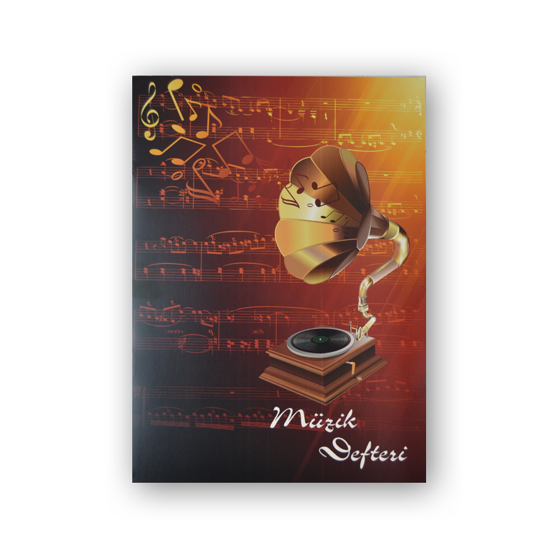 40 yp Karton Kapak Müzik Defteri