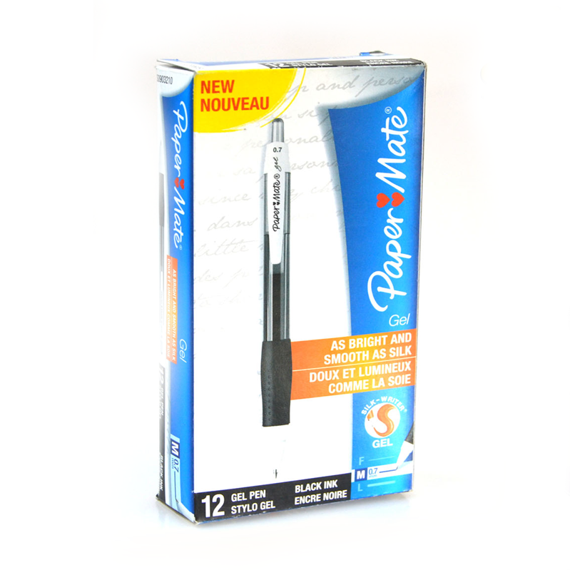 Paper Mata Otomatik basmalı 0.7 Siyah Jel Kalem