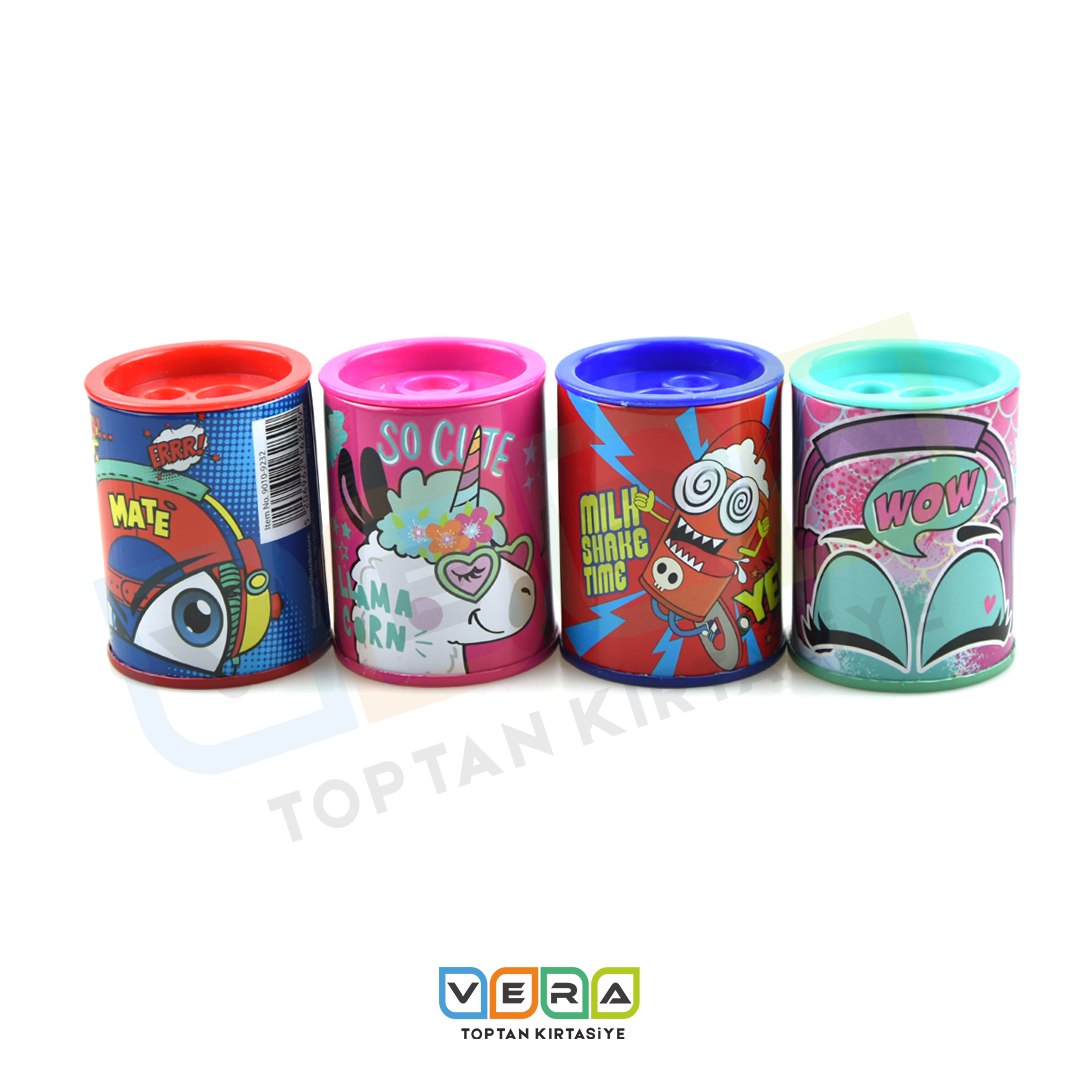 Mate Metal Çift Bıçaklı Hazneli Kalemtraş