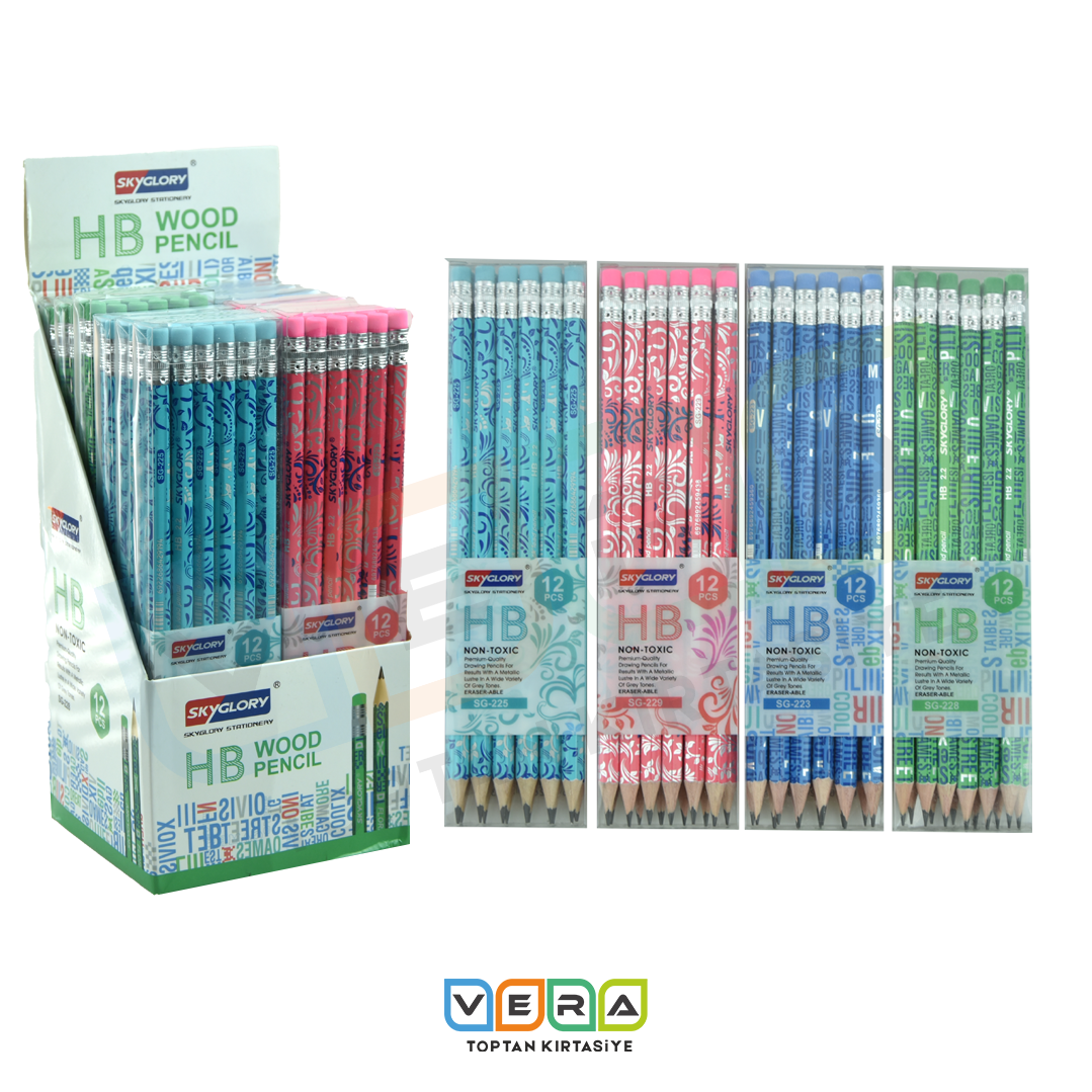 Sky Glory Silgili Premium Kurşun Kalem