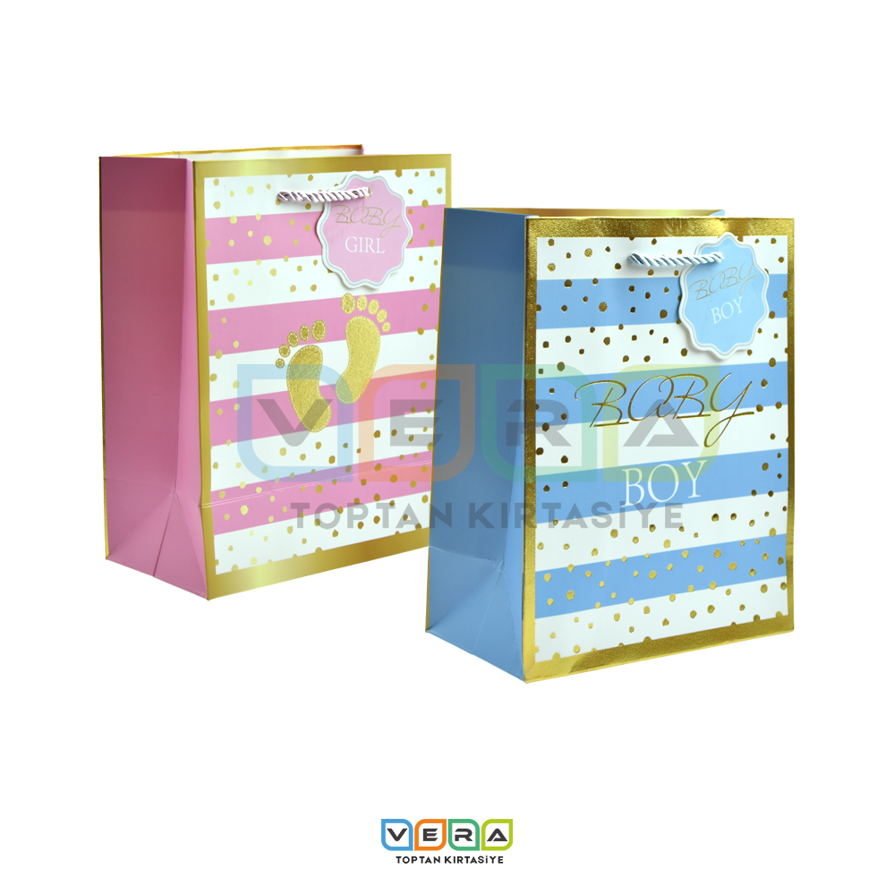 18x10x23 Baby Hediyelik Karton Çanta