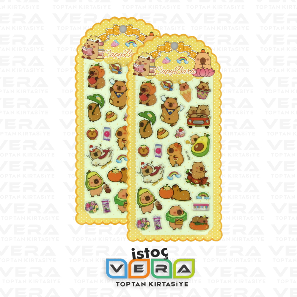 CapyBara Kabartma Sticker