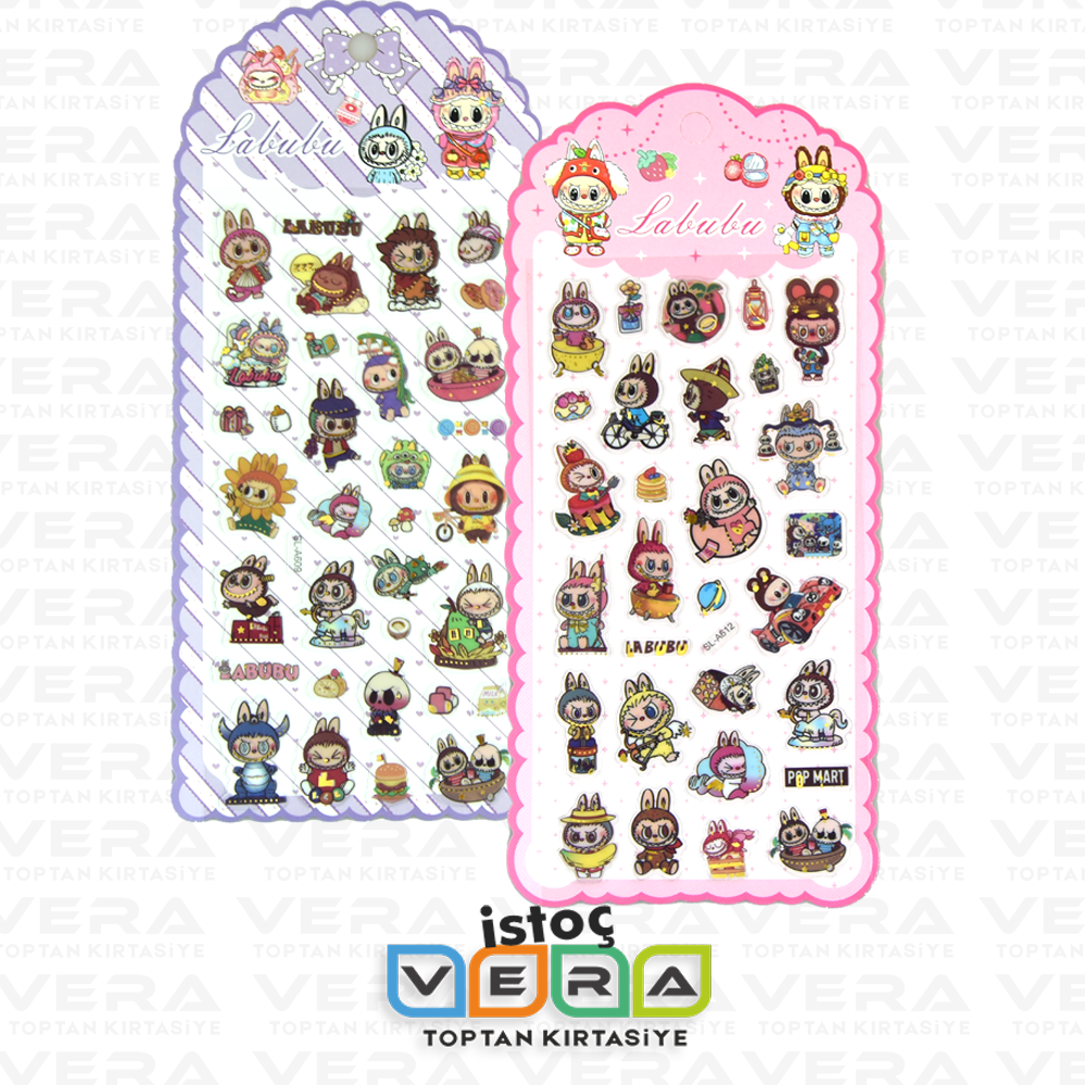 Labubu Kabartma Sticker