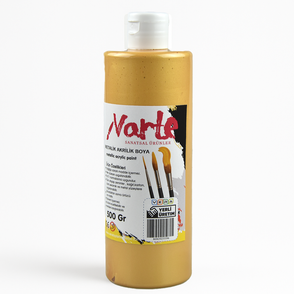 vArte 500 Ml Metalik Gold Akrilik Boya