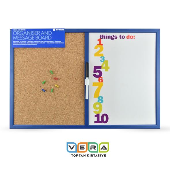 60x45 Mantar Pano ve Yazı Tahtası Seti