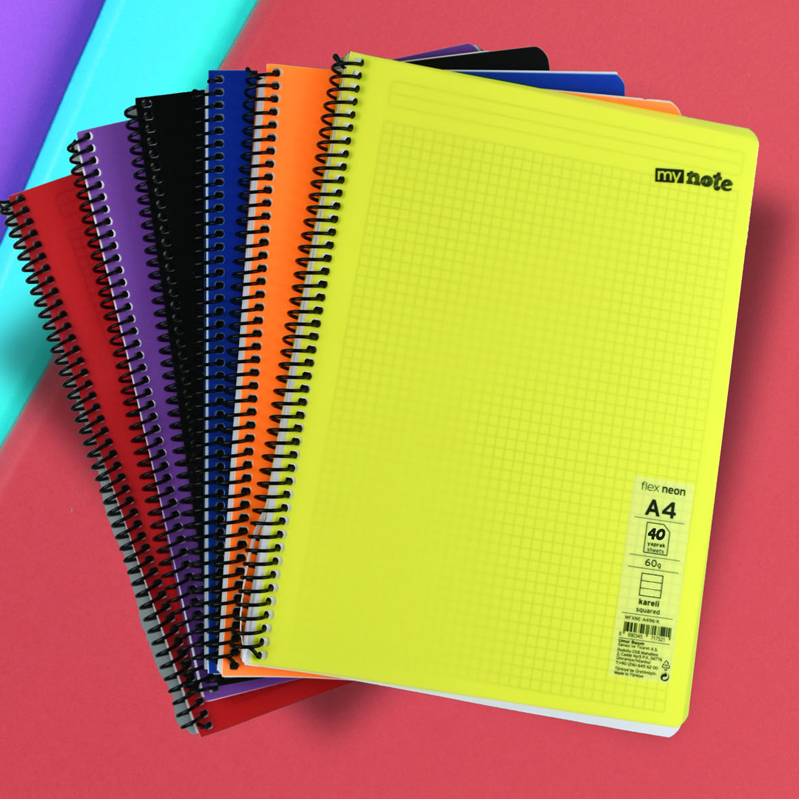 Mynote A4 40 Yp Spiralli Çizgili Defter