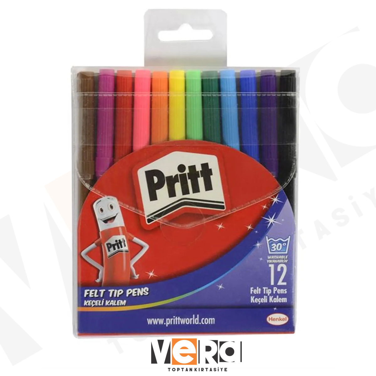 Pritt 12 Renk Keçeli Kalem