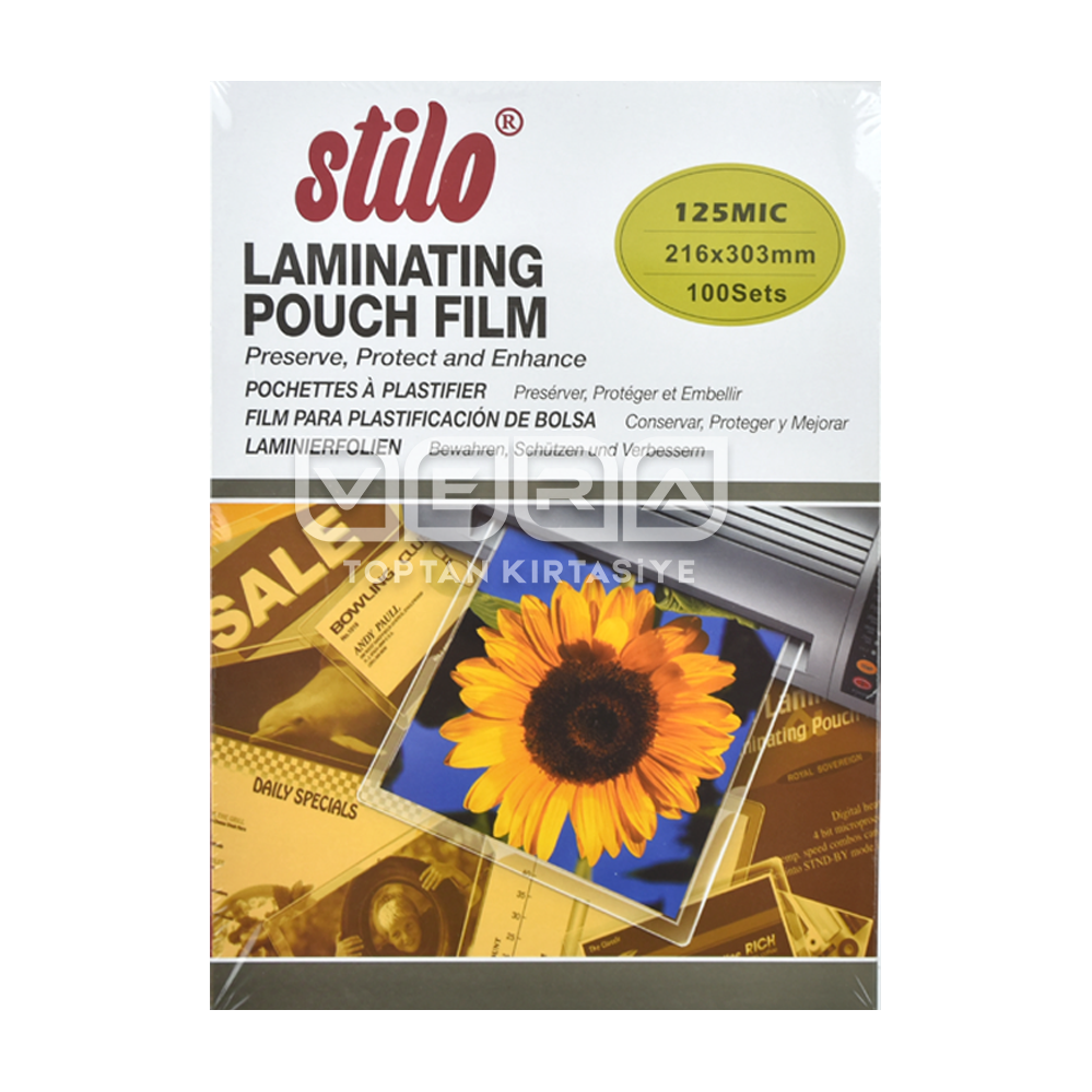 125 Micron A4 Laminasyon Filmi 100 lü