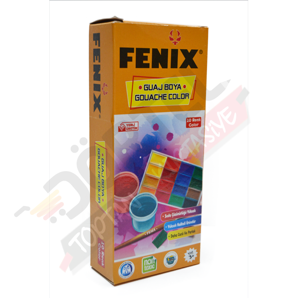 FENİX 10 RENK GUAJ BOYA