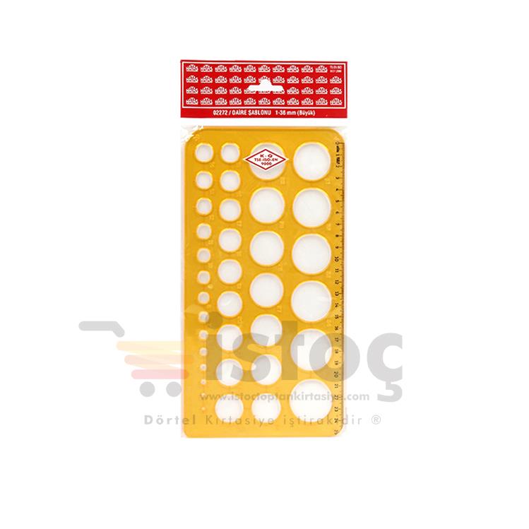HATAS DAİRE ŞABLONU1-36 MM. 25 li paket