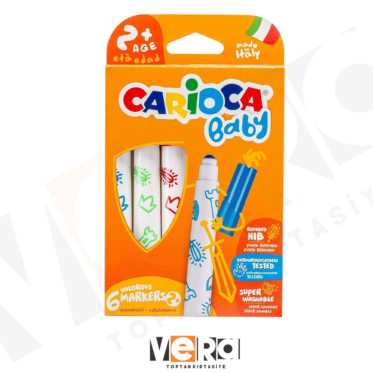 Carioca Baby Jumbo 6 Renk Keçeli Kalem