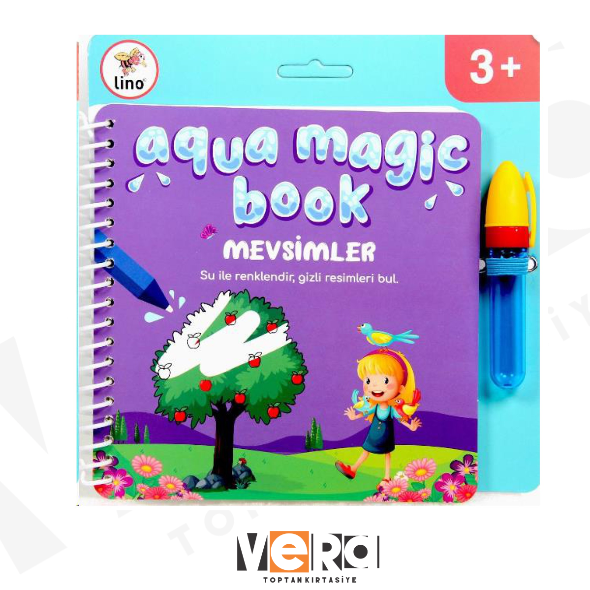 Lino Mevsimler Magic Book Sihirli Sulu Boyama Kitabı