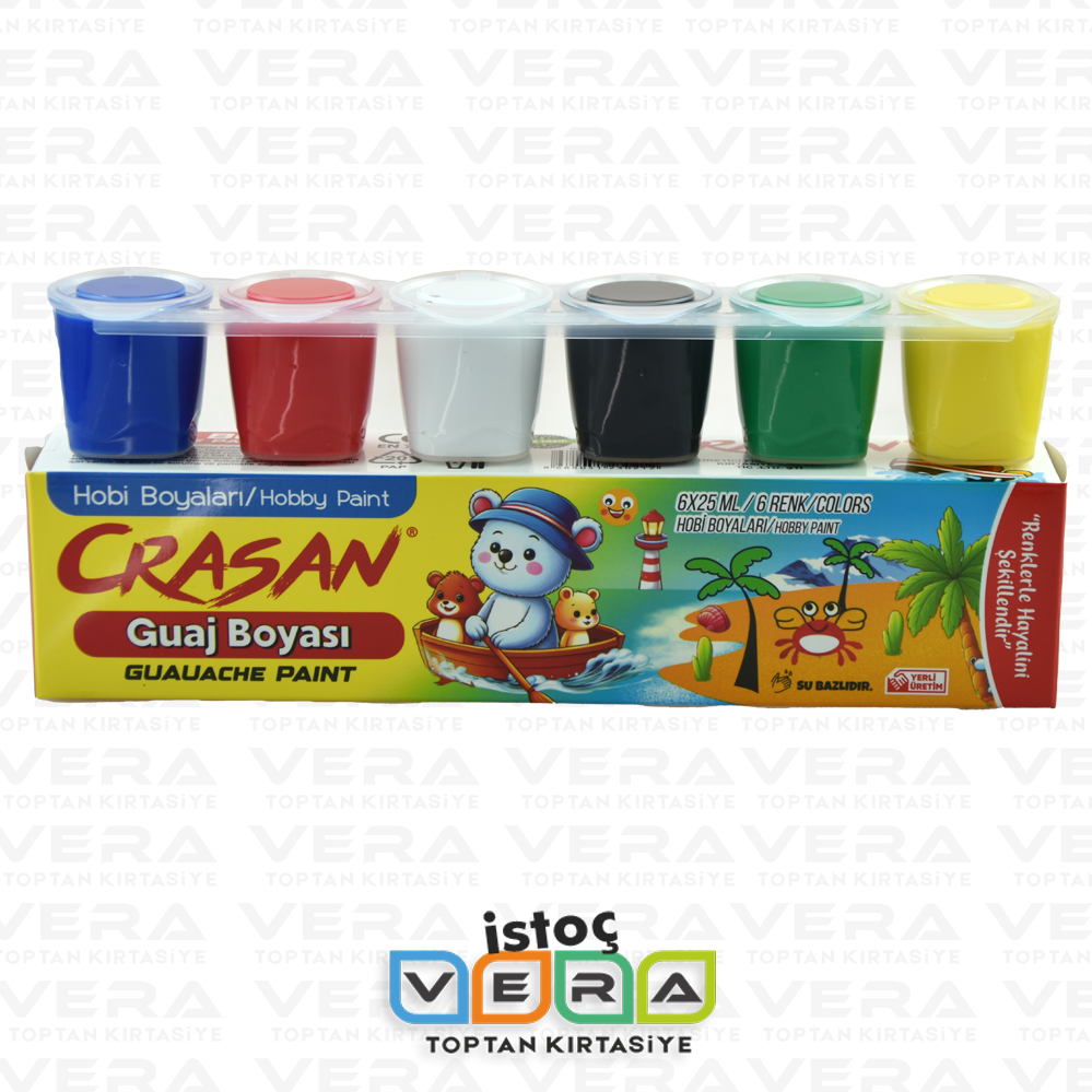 6 Renk 25 ML Guaj Boya