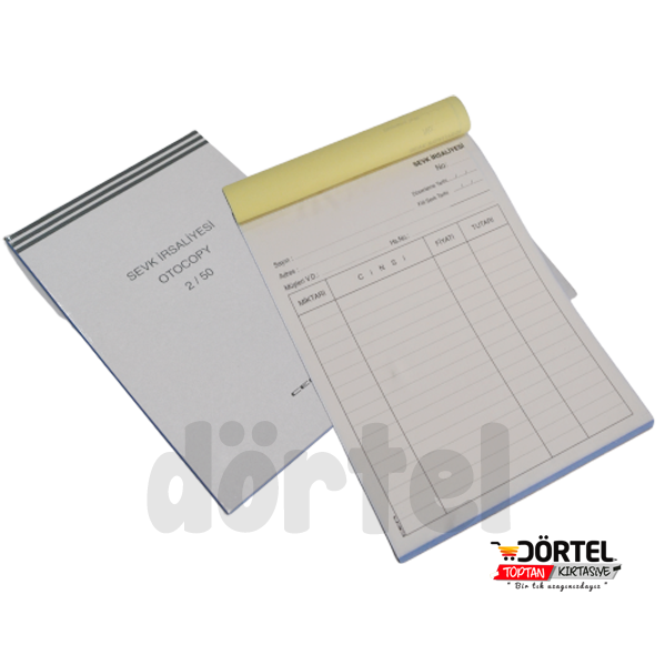 OTOCOPY Lİ SEVK İRSALİYESİ 2/50 12 Lİ AMBALAJ
