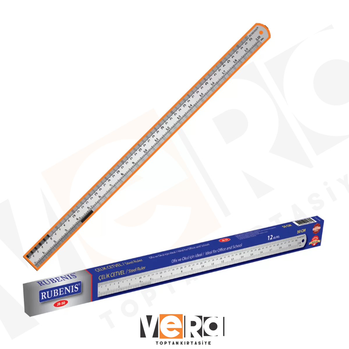 RUBENİS 50 CM ÇELİK CETVEL
