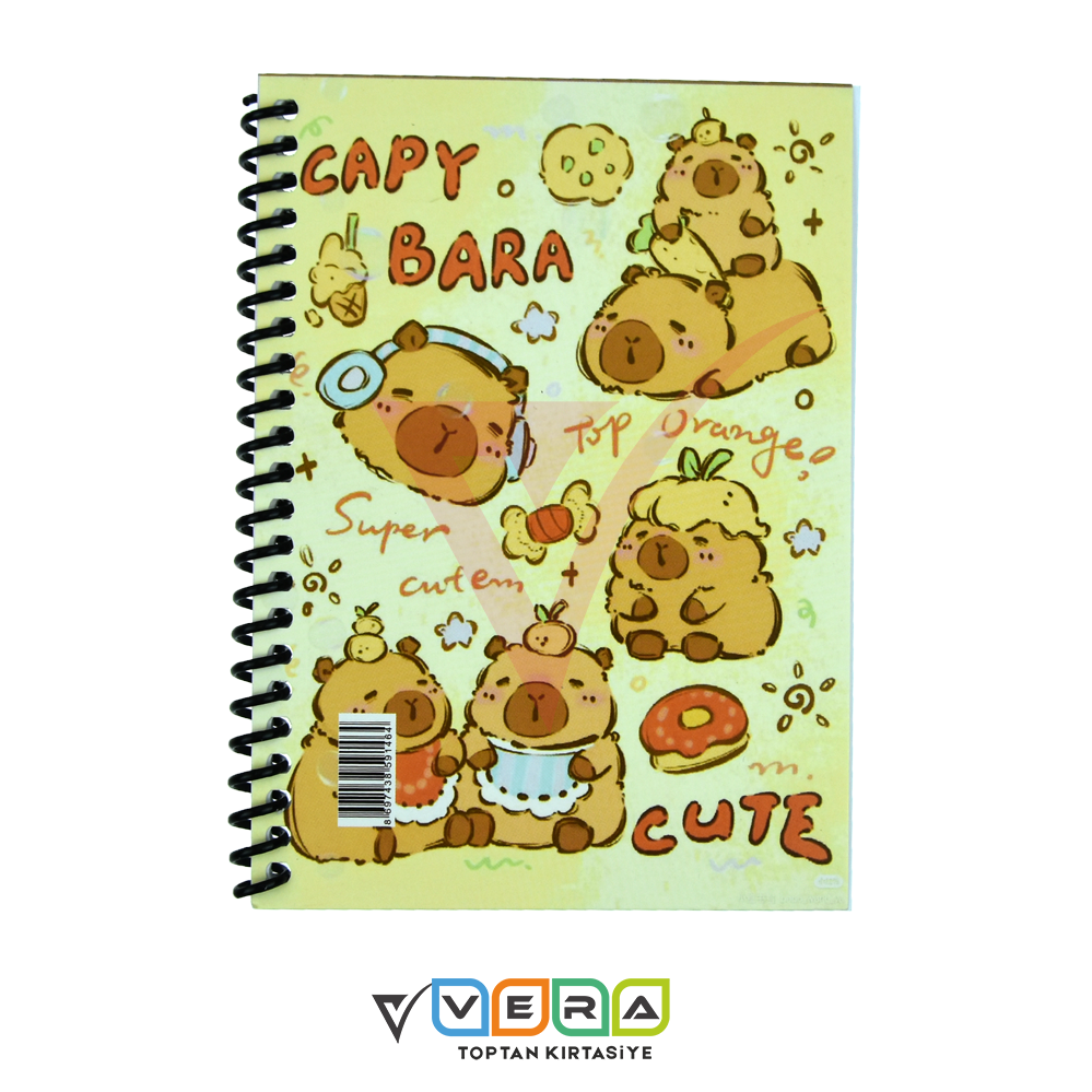 A6 Karton Kpk Capy Bara Not Defteri