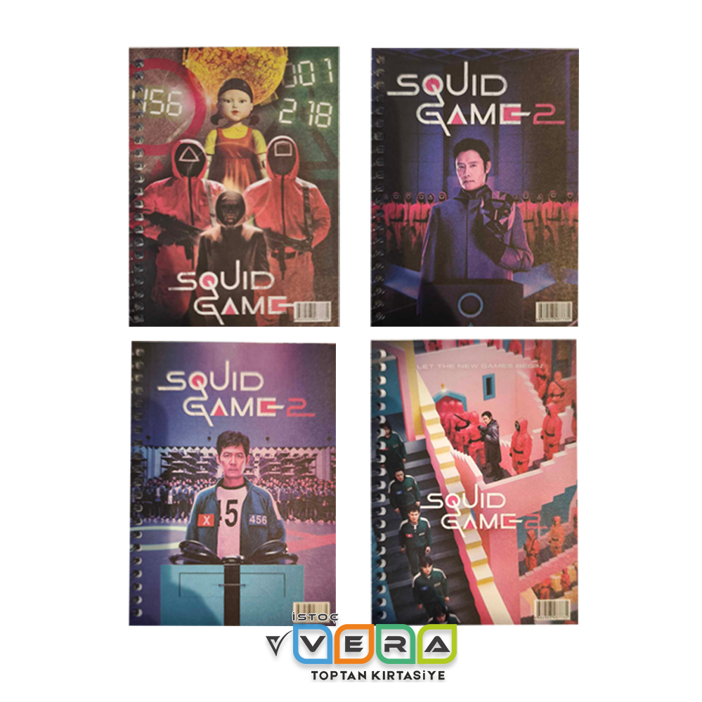 A6 Karton Kpk Squid Game Not Defteri
