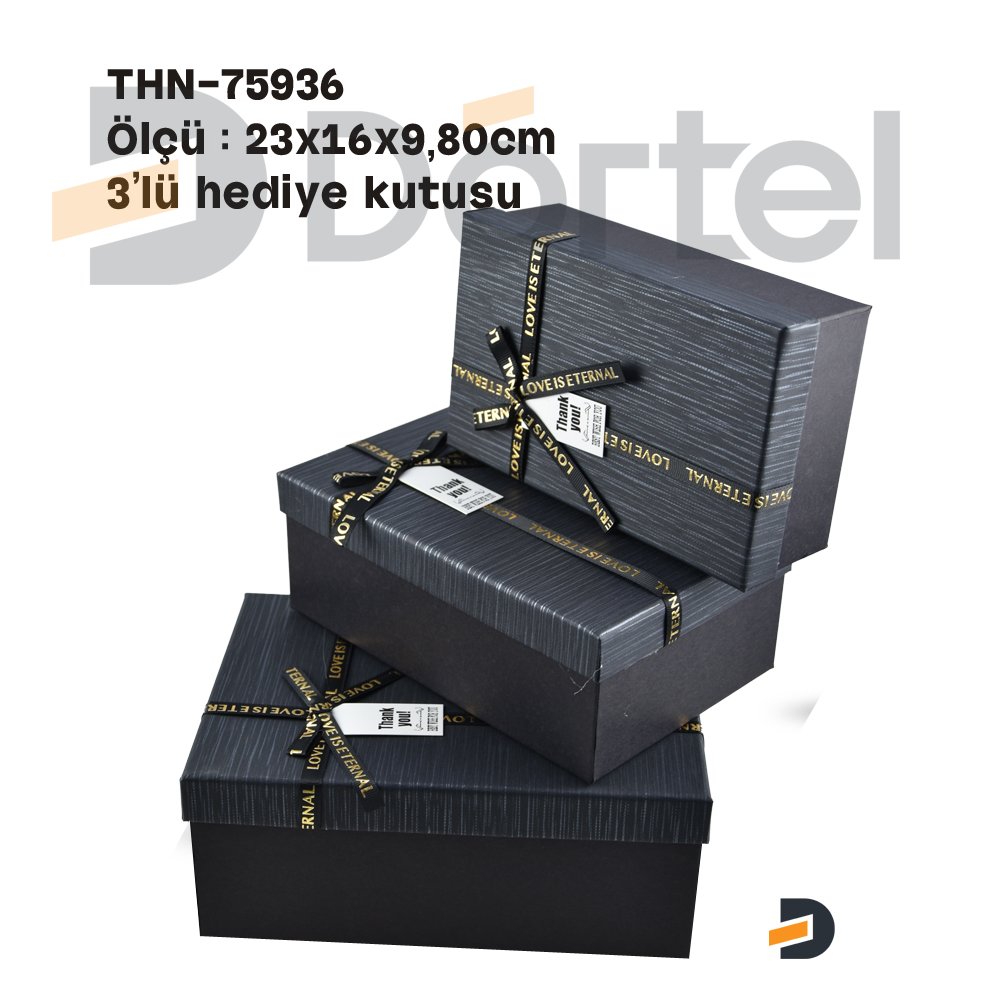 THN-75936 3 Lü Hediye Kutusu