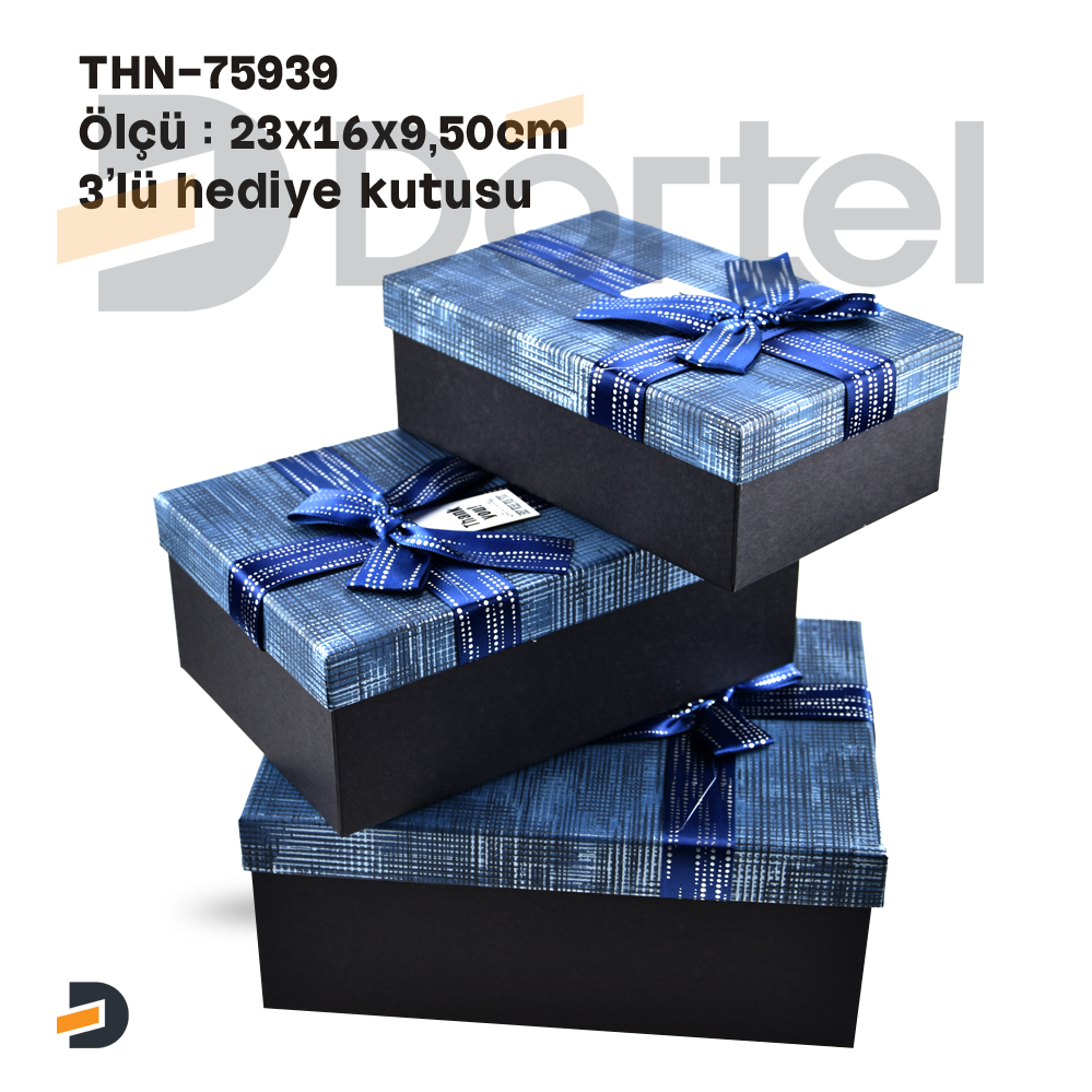 THN-75939 3 Lü Hediye Kutusu
