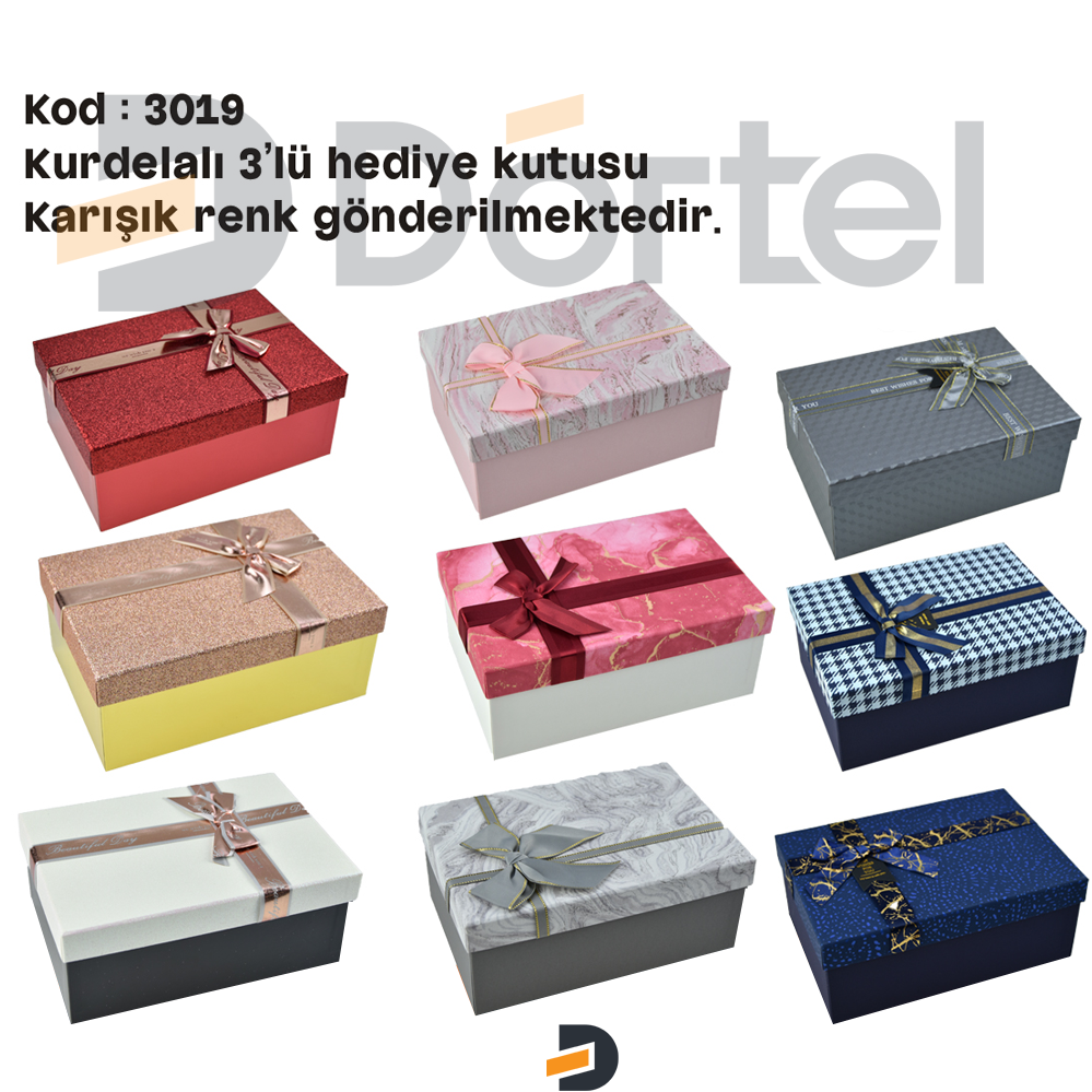 3019 3 Lü Hediye Kutusu