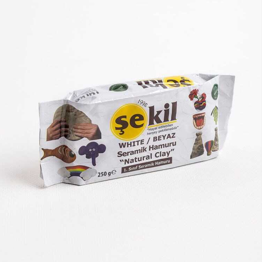 ŞEKİL KİL SERAMİK HAMURU BEYAZ 250GR