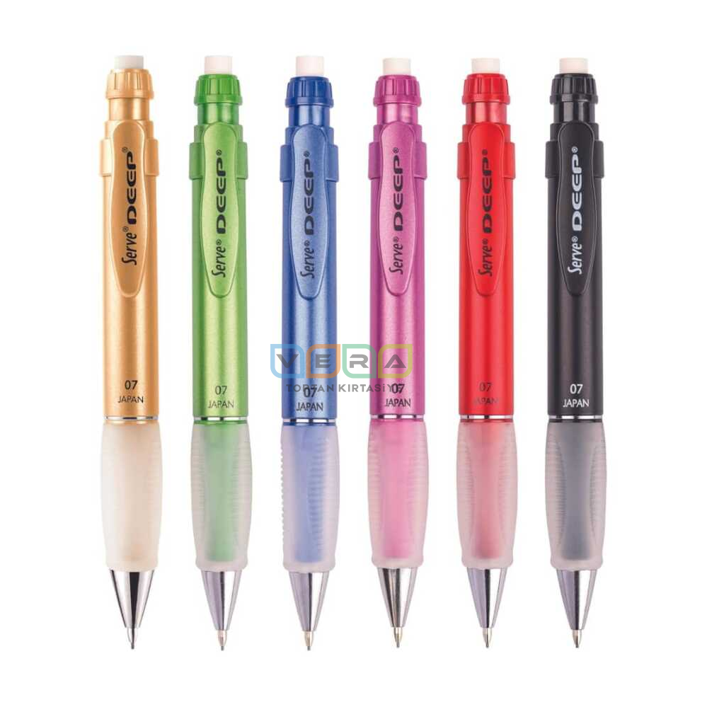 Serve Deep Premium Metalik Serisi 07 Versatil Kalem Stantlı