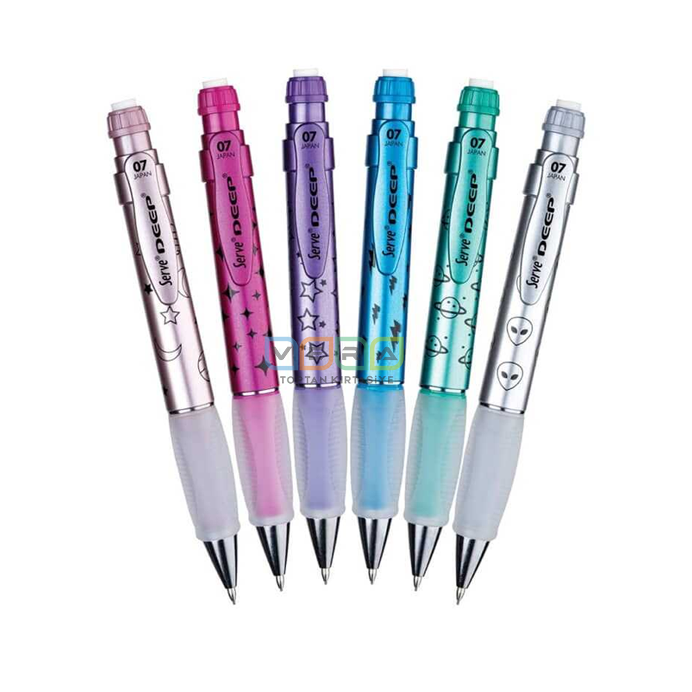 Serve Deep Uzay Metalik Serisi 07 Versatil Kalem Stantlı