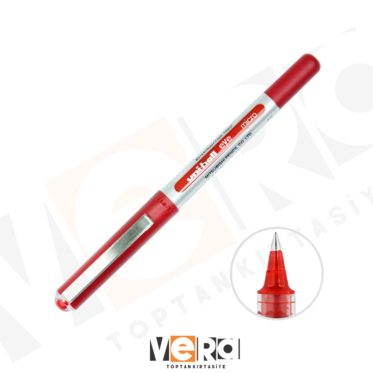 Uniball UB-150 Kırmızı Roller Pilot Kalem