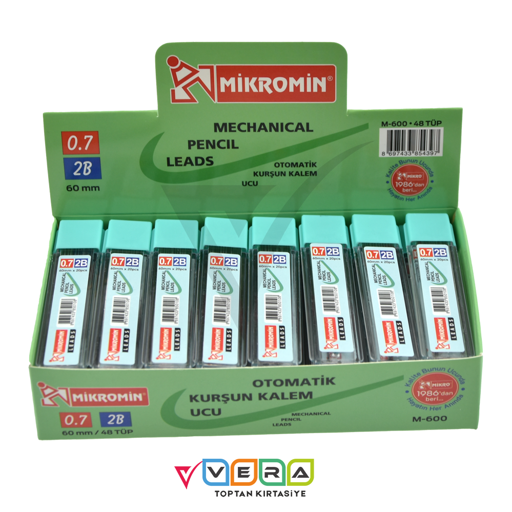 MİKRO M-600 60 MM 2B 0.7 MM MİN 48 li paket