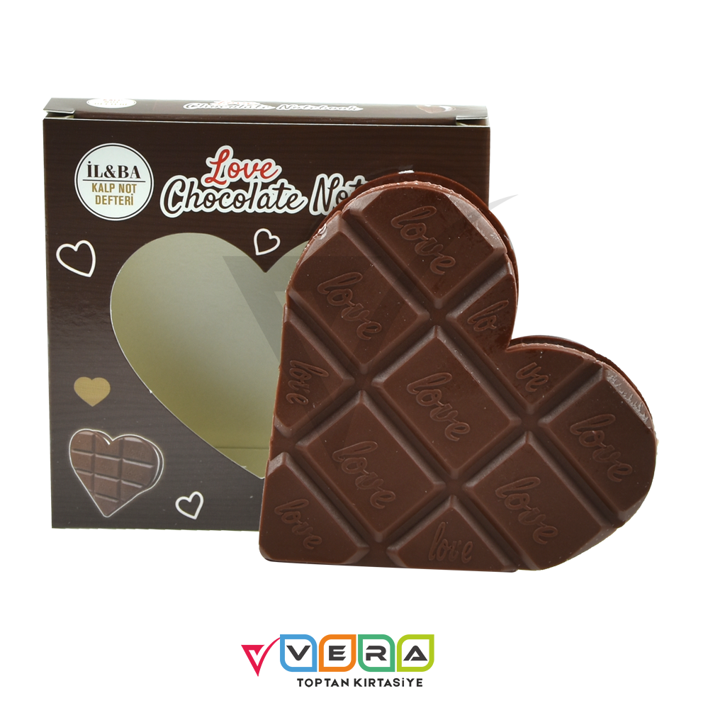 Kalp Çikolata Kokulu Not Defteri