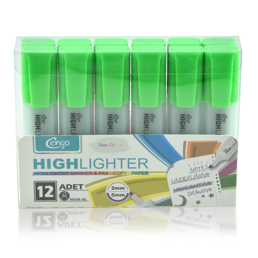 Cengo Neon Yeşil Fosforlu Kalem
