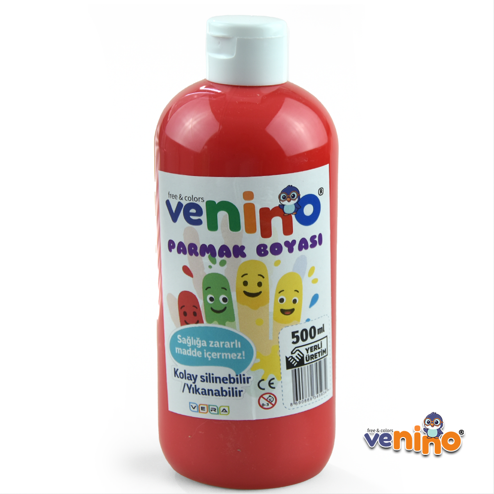 Venino 500 Gr Kırmızı Parmak Boya - Premium Kalite !