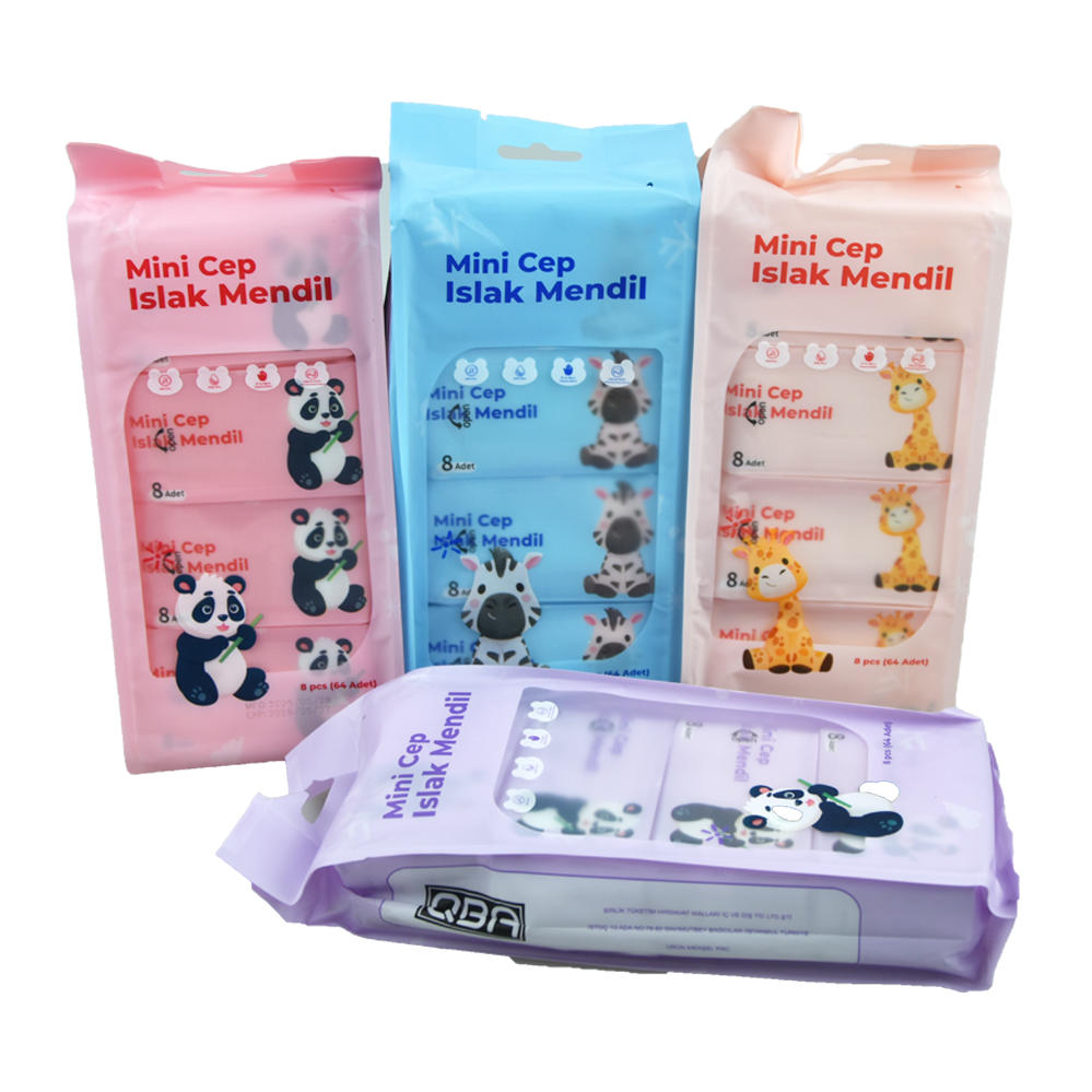 8'li Figürlü Islak Mendil