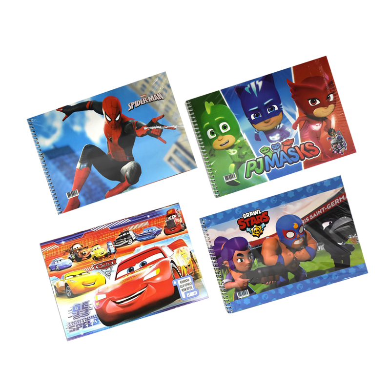 17x24 Erkek model Karakterli SP 15 YP Resim Defteri 4 Model Karışık