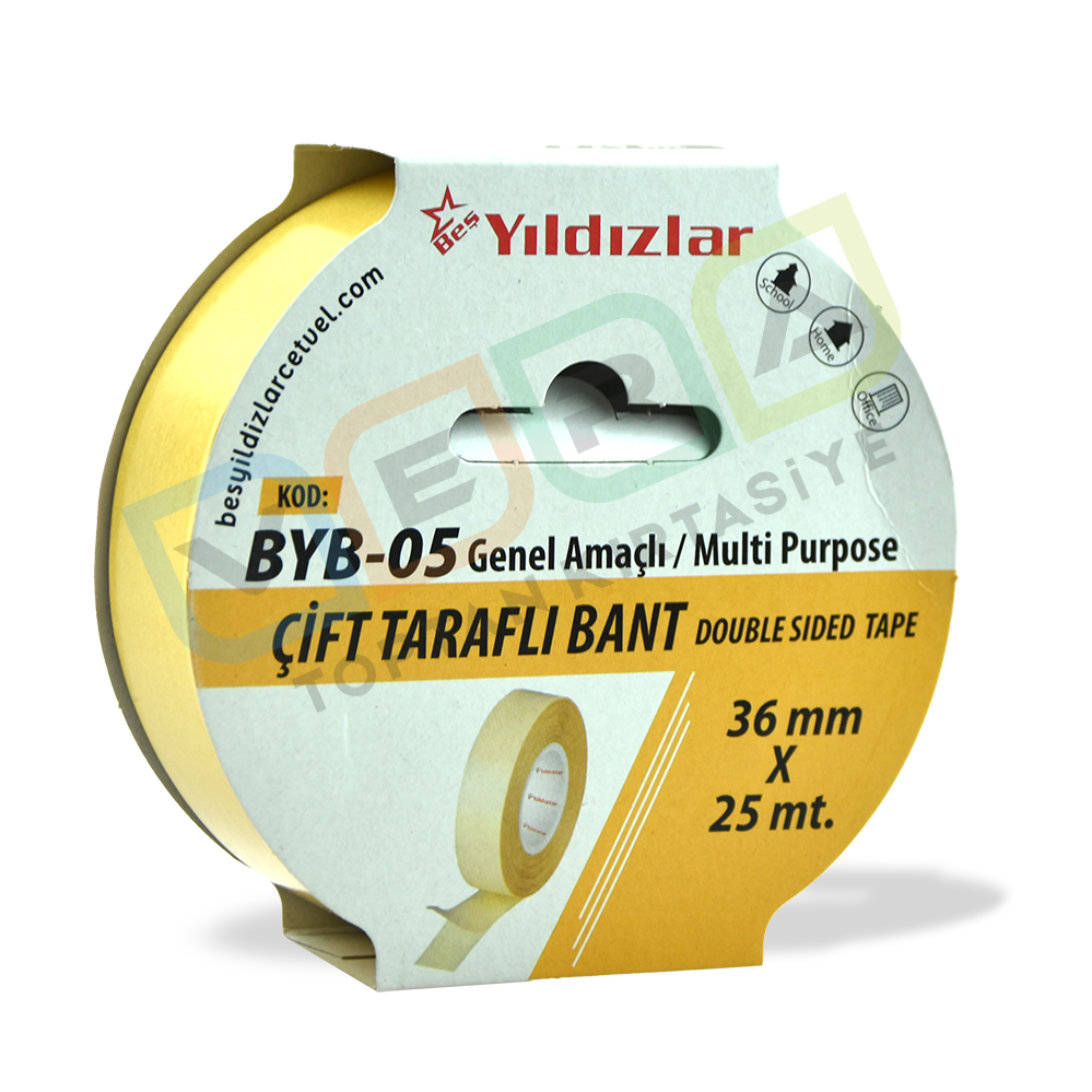 Beş Yıldızlar 36x25 Çift Taraflı Bant
