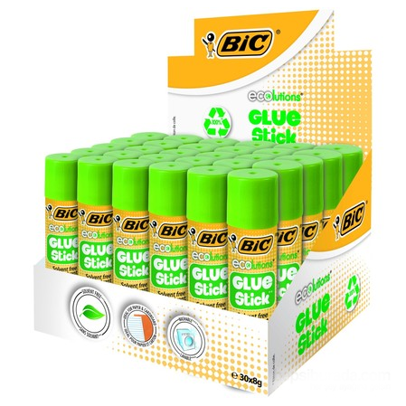 Bic 8 GR Eco Glue Stick Yapıştırıcı 30 LU KUTU