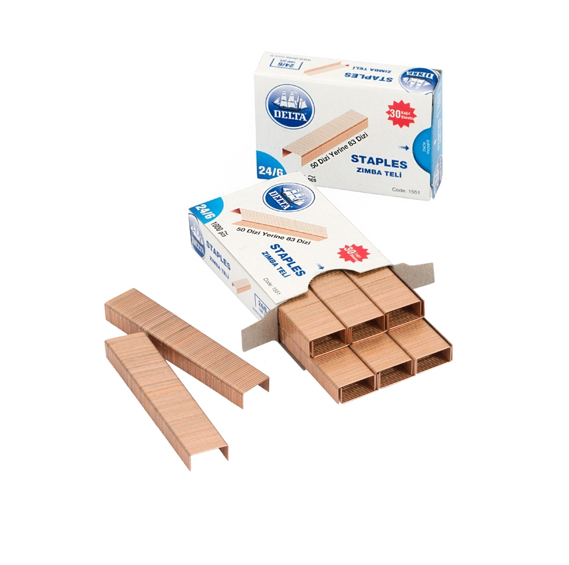 Delta Zımba Teli 24/6 Sarı 10'lu Kutu