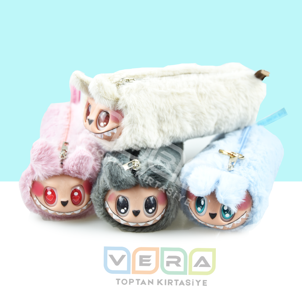 Labubu Maskotlu Peluş Kalemlik