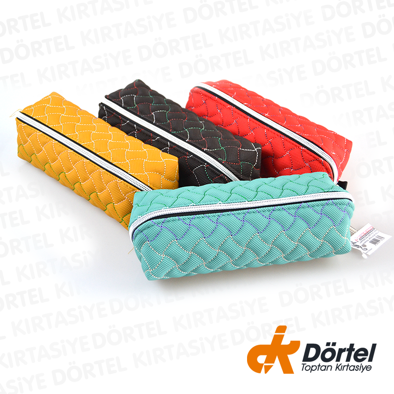 KalemliX Oval Kapitone Tek Göz Kalemlik