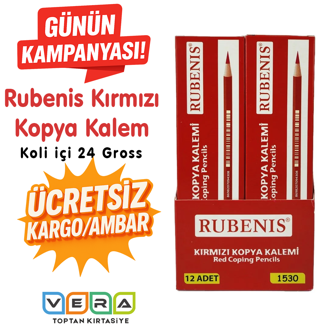 RUBENİS KIRMIZI KOPYA KALEM
