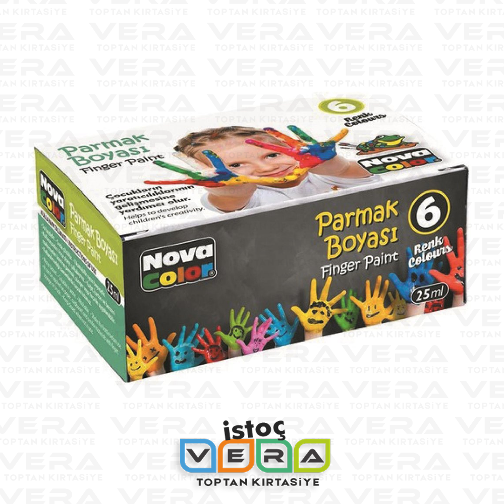 NOVA COLOR 25ML 6 LI PARMAK BOYASI