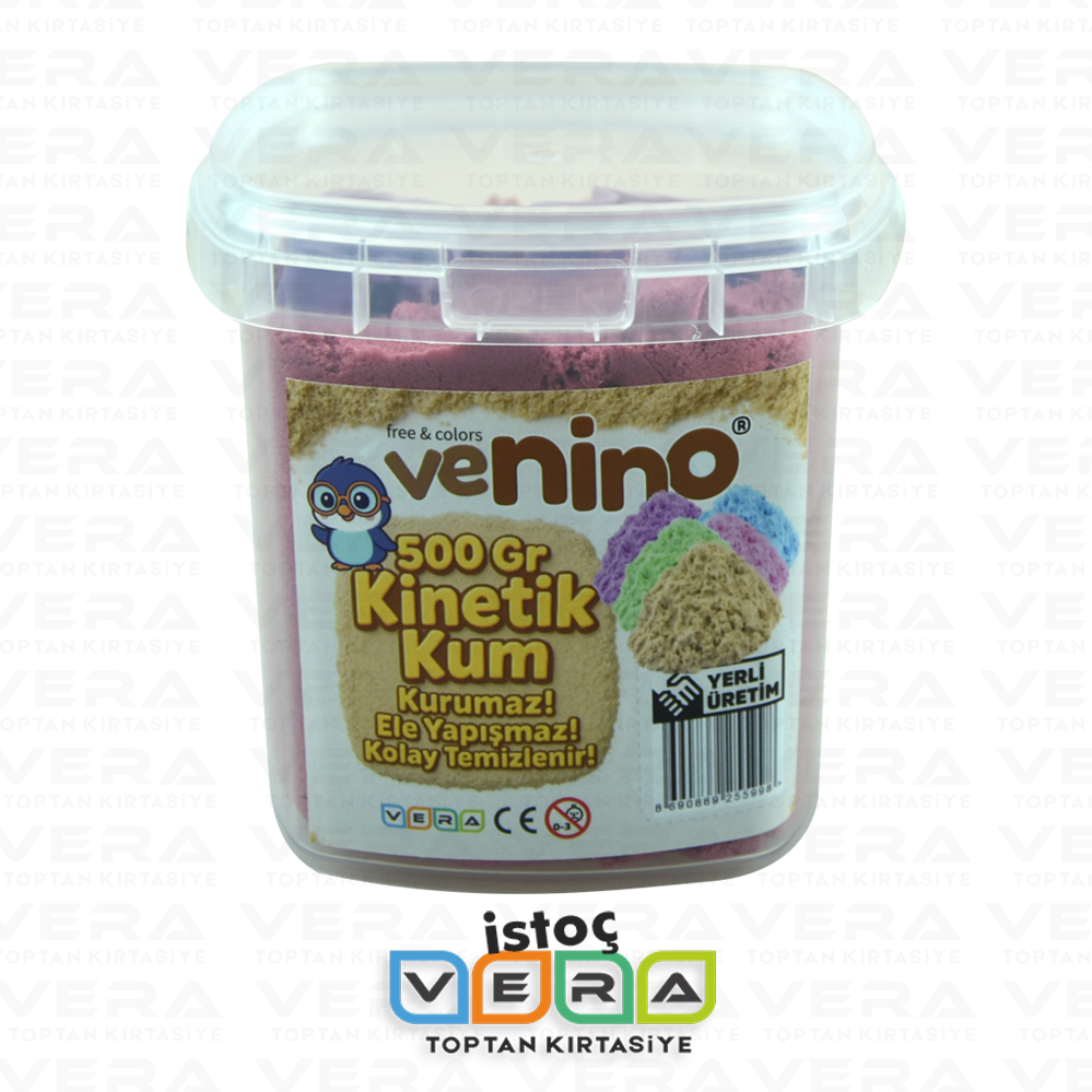 Venino 500 Gr Kırmızı Kinetik Kum - Kalıp Hediyeli 1.Kalite