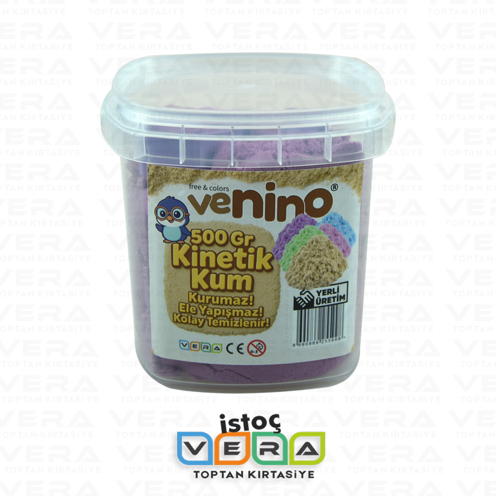 Venino 500 Gr Mor Kinetik Kum - Kalıp Hediyeli 1.Kalite