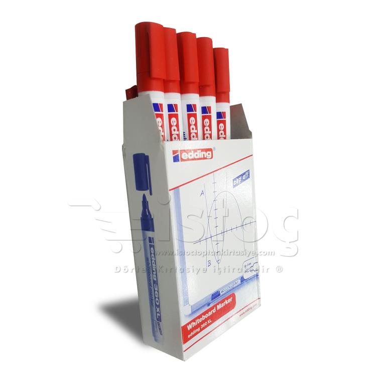 Edding 360 XL Tahta Kalemi Kırmızı 10 LU KUTU