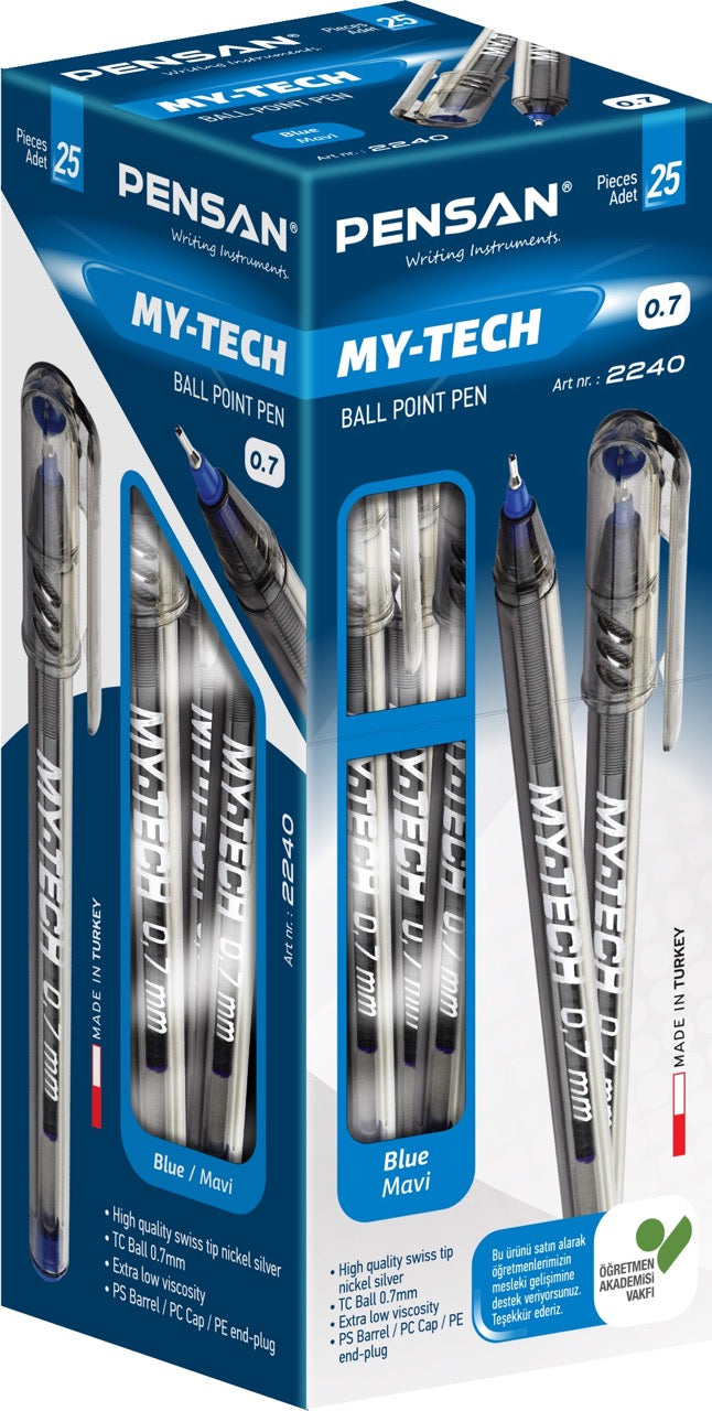 PENSAN 2240 MY-TECH TÜKENMEZ MAVİ 25Lİ*80