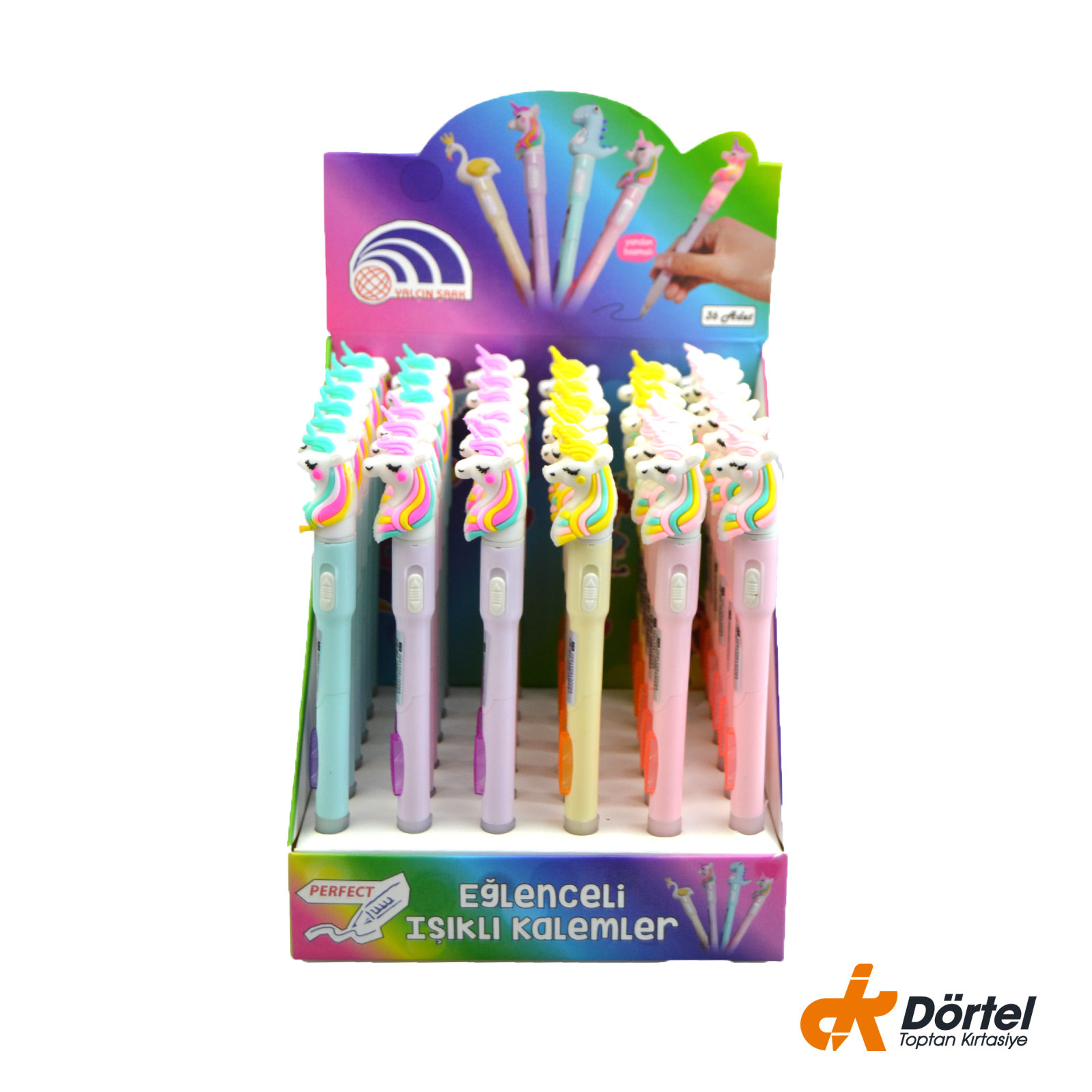 Unicorn Başlıklı Işıklı 0.7 Versatil Kalem